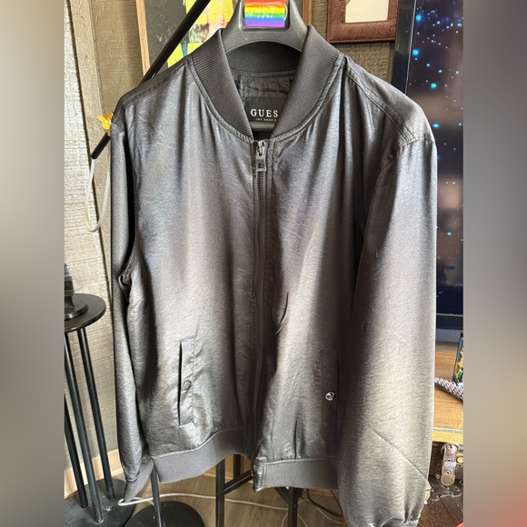 Beaded satin bomber jacket - Picture 4 of 7